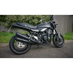 Kawasaki Z900RS 4 into 4 exhaust system is now on sale in Black Ceramic and Chrome
