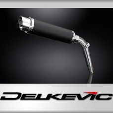 HONDA XL125V VARADERO 2001-2014 350mm CARBON ROUND BSAU SILENCER EXHAUST KIT