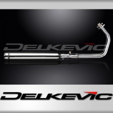 KAWASAKI VULCAN S EN650 2015-21 FULL 2-1 EXHAUST 550mm CUSTOM SILENCER BULL NOSE