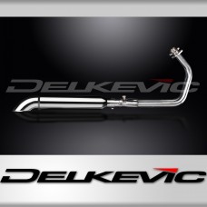 KAWASAKI VULCAN S EN650 2015-21 FULL 2-1 EXHAUST 410mm CUSTOM SILENCER TURN OUT