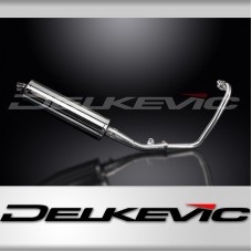 YAMAHA MT125 2014-2019 FULL EXHAUST SYSTEM 450mm STAINLESS OVAL BSAU SILENCER