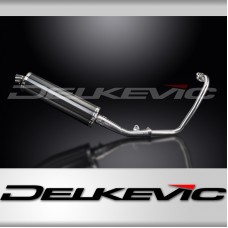 YAMAHA MT125 2014-2019 FULL EXHAUST SYSTEM 450mm CARBON OVAL BSAU SILENCER