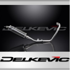 YAMAHA MT125 2014-2019 FULL EXHAUST SYSTEM 350mm CARBON OVAL BSAU SILENCER