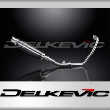 YAMAHA MT125 2014-2019 FULL EXHAUST SYSTEM 350mm STAINLESS ROUND BSAU SILENCER