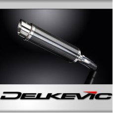 Kawasaki Ninja 400 2018-2023 350mm Round Carbon Exhaust Silencer Can Kit