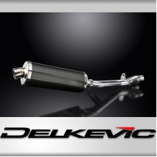HONDA NT650V DEAUVILLE 1998-2005 350mm OVAL CARBON BSAU SILENCER EXHAUST KIT