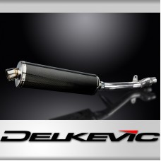 HONDA NT650V DEAUVILLE 1998-2005 450mm OVAL CARBON BSAU SILENCER EXHAUST KIT