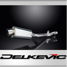 HONDA NT650V DEAUVILLE 1998-2005 225mm OVAL STAINLESS SILENCER EXHAUST KIT