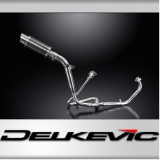 HONDA XL125V VARADERO FULL EXHAUST SYSTEM 200mm CARBON ROUND SILENCER