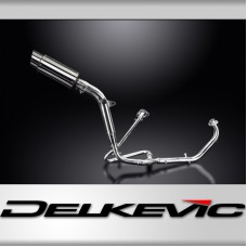 HONDA XL125V VARADERO FULL EXHAUST SYSTEM 200mm STAINLESS ROUND SILENCER