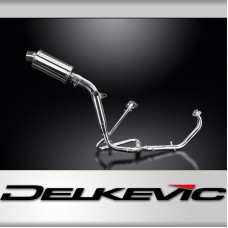 HONDA XL125V VARADERO FULL EXHAUST SYSTEM 225mm STAINLESS OVAL SILENCER