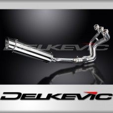 YAMAHA XSR900 16-20 FULL EXHAUST SYSTEM 350mm STAINLESS ROUND BSAU SILENCER 