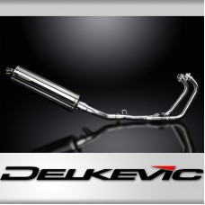 GW250 INAZUMA 2013-2017 / OVAL 450mm (18 inch) SILENCER 2-1 COMPLETE SYSTEM 304 STAINLESS STEEL