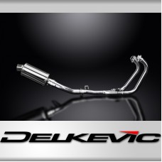 GW250 INAZUMA 2013-2017 / SS70 OVAL 225mm (9 inch) SILENCER 2-1 COMPLETE SYSTEM 304 STAINLESS STEEL