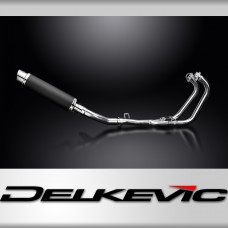 SUZUKI GW250 INAZUMA 2013-18 COMPLETE EXHAUST 350mm CARBON ROUND SILENCER