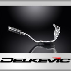 HONDA CBR650F CB650F 14-18 FULL EXHAUST SYSTEM 200mm CARBON ROUND SILENCER