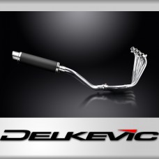 HONDA CBR650F CB650F 14-18 FULL EXHAUST SYSTEM 350mm CARBON ROUND SILENCER