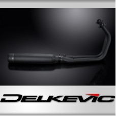 Kawasaki Vulcan S EN650 15-21 Full Exhaust 2-1 Ceramic 410mm Bull Nose Silencer