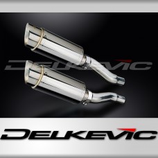 KAWASAKI GPZ500S 1987-2007 200mm ROUND STAINLESS SILENCER EXHAUST KIT