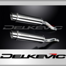 KAWASAKI GPZ500S 1987-2007 350mm ROUND STAINLESS BSAU SILENCER EXHAUST KIT