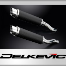 GPZ500S EX500 [GPZ400S EX400] 1987-2009 / 2* DL10 ROUND 350mm (14 inch) CARBON FIBRE SILENCERS