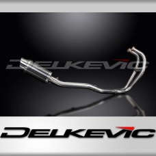 KAWASAKI GPZ500S  FULL 2-1 EXHAUST SYSTEM 200mm CARBON ROUND SILENCER