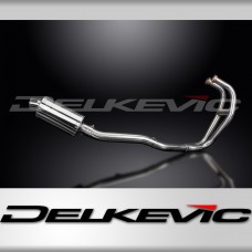 KAWASAKI GPZ500S  FULL 2-1 EXHAUST SYSTEM 225mm STAINLESS OVAL SILENCER 