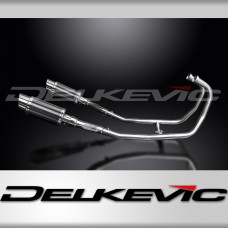 KAWASAKI GPZ500S  FULL 2-2 EXHAUST SYSTEM 200mm CARBON ROUND SILENCERS