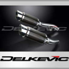 YAMAHA FJR1300 2006-2023 200mm ROUND CARBON  SILENCER EXHAUST KIT