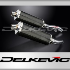 YAMAHA FJR1300 2006-2023 350mm OVAL CARBON BSAU SILENCER EXHAUST KIT