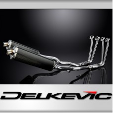 YAMAHA FJR1300 2006-2023FULL EXHAUST SYSTEM 450mm CARBON OVAL BSAU SILENCERS