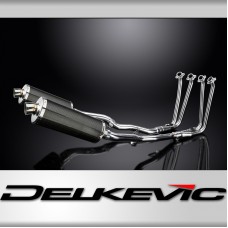 YAMAHA FJR1300 2006-2023 FULL EXHAUST SYSTEM 350mm CARBON OVAL BSAU SILENCERS