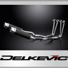 YAMAHA FJR1300 2006-2023 FULL EXHAUST SYSTEM 350mm CARBON ROUND SILENCER BSAU