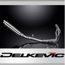 KAWASAKI Z900 17-19 FULL EXHAUST SYSTEM 350mm STAINLESS ROUND BSAU SILENCER 