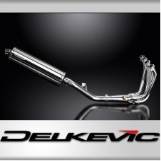 KAWASAKI Z900RS Z900SE 2018-24 FULL EXHAUST SYSTEM 450mm STAINLESS OVAL SILENCER