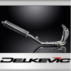 KAWASAKI Z900RS Z900SE 2018-2024 FULL EXHAUST SYSTEM 450mm CARBON OVAL SILENCER