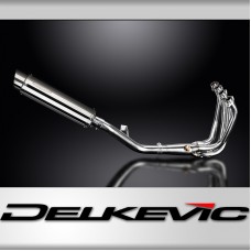 KAWASAKI Z900RS Z900SE 18-24 FULL EXHAUST SYSTEM 350mm STAINLESS ROUND SILENCER