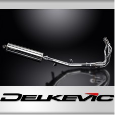 KAWASAKI KLZ1000 VERSYS 2015-18 FULL EXHAUST 450mm STAINLESS OVAL BSAU SILENCER