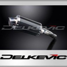 HONDA CB600F HORNET 2007-2014 225mm OVAL CARBON SILENCER EXHAUST KIT