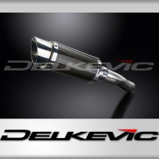 HONDA CB600F HORNET 2007-2014 200mm ROUND CARBON  SILENCER EXHAUST KIT