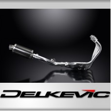 HONDA CB600F HORNET 2007-13 FULL EXHAUST 225mm CARBON OVAL SILENCER