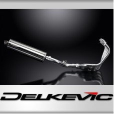 HONDA CB600F HORNET 2007-13 FULL EXHAUST 450mm STAINLESS OVAL BSAU SILENCER