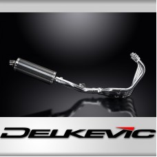 HONDA CB600F HORNET 2007-13 FULL EXHAUST  350mm CARBON OVAL BSAU SILENCER 