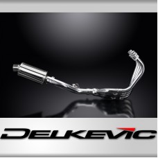 HONDA CB600F HORNET 2007-13 FULL EXHAUST 225mm STAINLESS OVAL SILENCER 