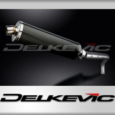 HONDA CB600F HORNET 1998-2002 450mm OVAL CARBON BSAU SILENCER EXHAUST KIT