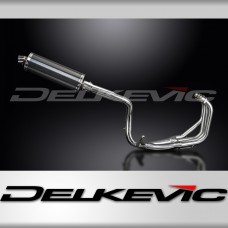 HONDA CB600F HORNET 1998-02 FULL EXHAUST SYSTEM 350mm CARBON OVAL SILENCER 