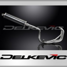 HONDA CB600F HORNET 1998-02 FULL EXHAUST SYSTEM 450mm CARBON OVAL SILENCER