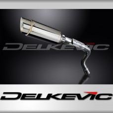 HONDA CB600F HORNET 03-06 HI LEV 200mm ROUND STAINLESS SILENCER EXHAUST KIT