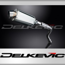 HONDA CB600F HORNET 03-06 HI LEV 225mm OVAL STAINLESS SILENCER EXHAUST KIT