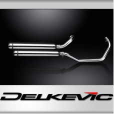 YAMAHA XV535 1987-2003 FULL 2-2 EXHAUST 550mm SILENCER BULLNOSE BAFFLE